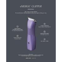 Andis eMerge Purple Kablosuz Kedi/Köpek Tıraş Makinesi (Dahili Bataryalı)